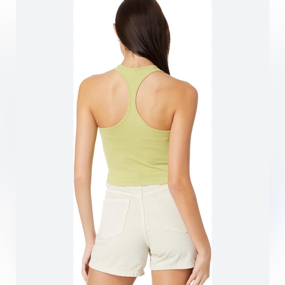 Free People Movement | Hayley Racerback Brami Crop Top M/L Palm Leaf - Picture 2 of 5